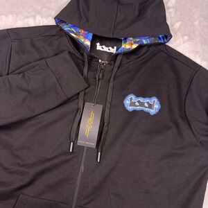 Tool Band Official Merchandise Black Zip Up Hoodie XXL Flaming Eye Psychedelic